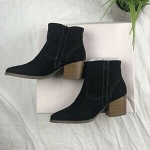 Black western style booties